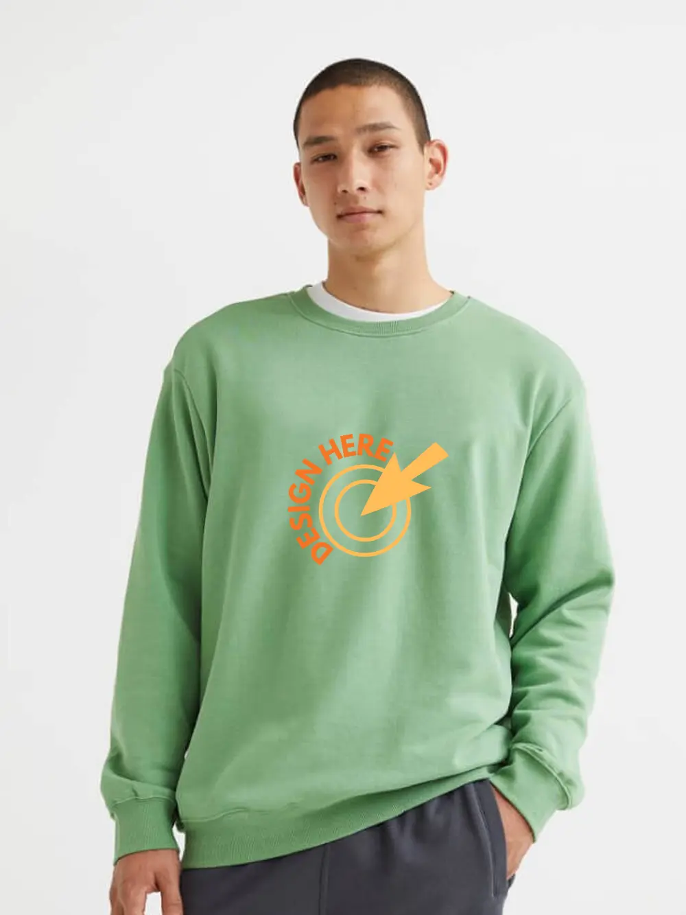 Your Artwork Your Shirt Custom Sweatshirt, Gift for Grandfather, Gift For Grandma